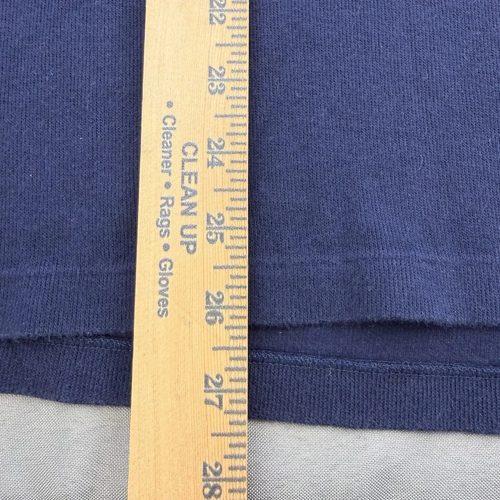 Polo‎ Ralph Lauren Mens Large Navy Blue Estate Rib Quarter Zip Pullover Sweater